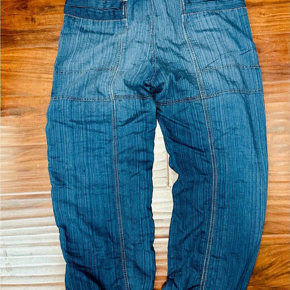 We The Free Women’s Angelo Tie Waist Jeans in Pure Water Size L Boho Free People - Picture 2 of 6